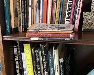 Books on photography.