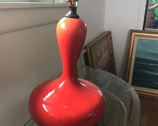 Retro Red Lamp