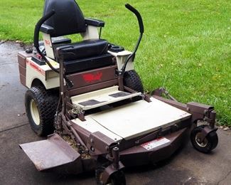 Grasshopper Model 614 Zero Turn Gas Powered Mower With 42" Deck And Briggs And Stratton Vanguard 14 HP V-Twin Motor, Powers On, Includes Extra Set Of Wheels