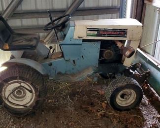 Vintage Sears Suburban Gas Powered Lawn Tractor, Model 12, With Detached 52" Deck And 40" Blade