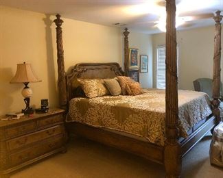 Bedroom set is by Marge Carson