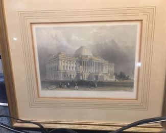 Vintage print of the Capital.