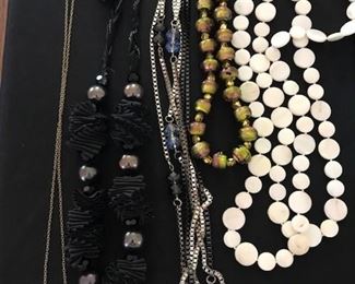 Small selection of costume jewelry.