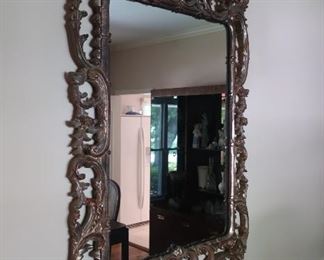 ornate  mirror-  It  is  5'3" high and  38"  wide