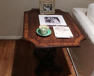 lamp  table-  it  is  24"  wide  and  32"  in  length