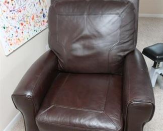 brown  leather  chair
