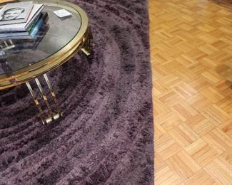 purple  rug  63"  x  92"