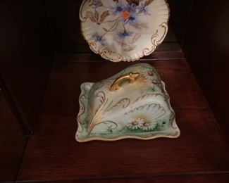 vintage cheese- butter dish