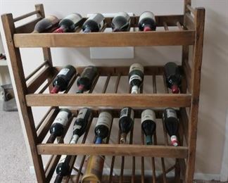 antique  wine  rack