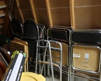 handicap  equipment-   folding  chairs, folding  tables