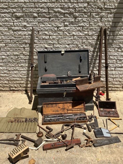 Antique Tools and Chest