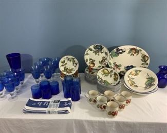 Blue Fruit Dishware