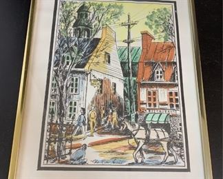 Lithograph by Charles R. Guise circa 1970