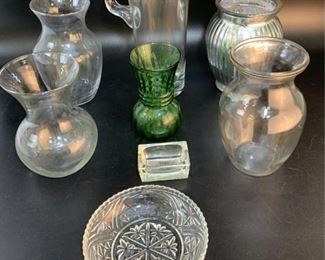 Glass Vases and other glass