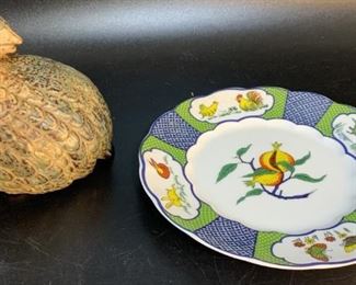 Taitu Kitani Bread Plate/ MCI Quail made in Japan