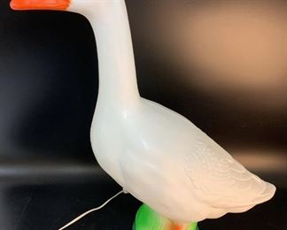Sweet Glady's Goose Plastic Blow Mold Light