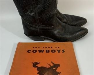 Cowboy boots & Book