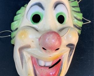 1950's Plastic Clown Mask