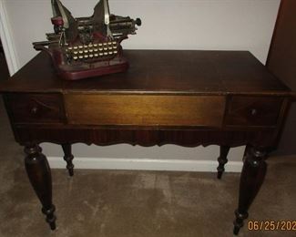 antique desk opens