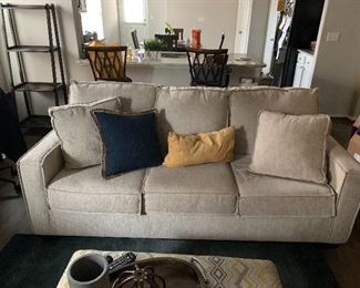 $375- OBO-Linen sofa 