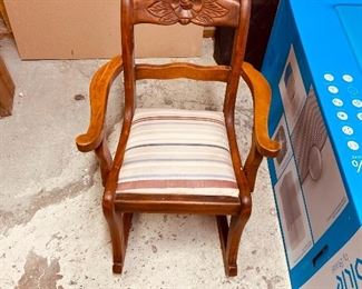 Child's vintage rocker 20.5"h $30