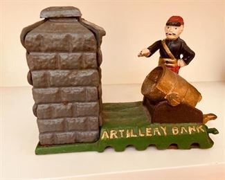 Vintage cast iron bank $90