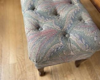 tufted ottoman 14.5" x 23.5" x 15.5"h. $80