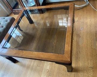 Coffee table from Schoenfeld furniture 40"sq x 16"h $120
