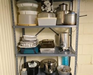 Kitchen Tupperware & small appliances.