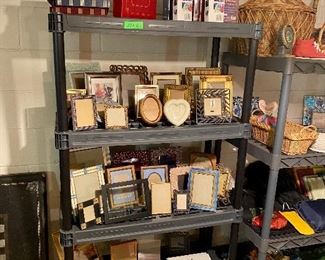 Lots of picture frames to choose from.