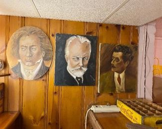 Portrait oil paintings.