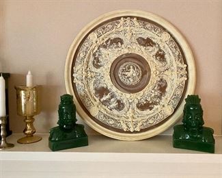 Another Incolay plate & Buddhas.
