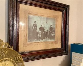 Antique framed photo.