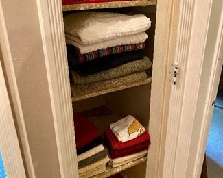 Full linen closet.