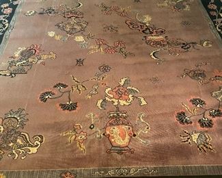 Art Deco, Develon's Royal Kashan Rug, measures 8'10" x 10'11".