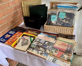 Detroit Tigers' yearbooks late 1960's-1990's.