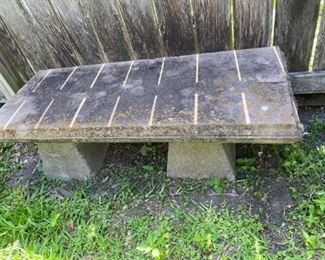Large Concrete Outdoor Bench
Good condition. Needs to be pressure washed.
46” long x 20” wide x 15” tall to seat
Must be able to move and load yourself.
You will need 2-3 STRONG people to move it.