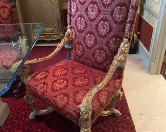 Pair of Phyllis Morris Giltwood Arm Chairs 