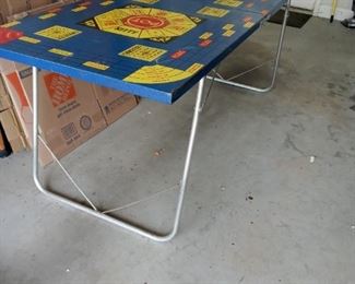 Vintage Folding Game Table