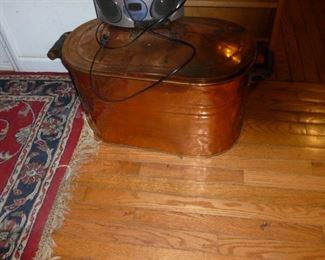 Copper kettle w/lid