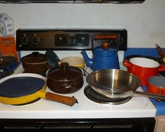 Lots of LeCreuset & other cookware