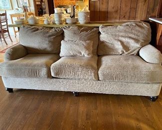 Large comfy sofa, matches love seat.  (as is condition)