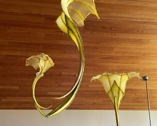 Ann Boudreau "keepers" silk on wire hanging sculpture