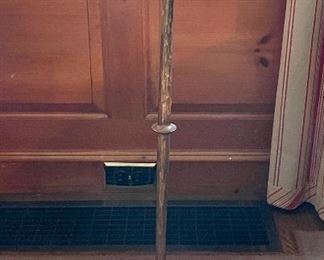 Item 30:  Gold Tone Side Table - 12" x 23.75" (please note that the screw from the pedestal  base comes through slightly on the top of this item: $38