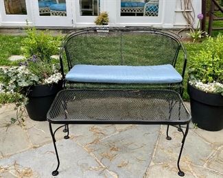 Item 3:  (2) Black Plastic Planters - 16": $75 for pair - All the Woodard is sold.