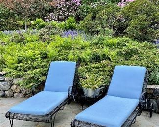 Item 6:  (2) Woodard Lounge Chairs - 26"l x 45"w x 33.5"h:  $345/ea