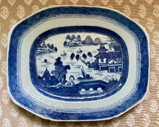 Item 40:  Antique Canton Platter - 14.5": $145