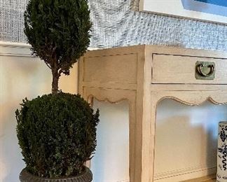 Item 90:  (2) Faux Boxwood Triple Ball Topiary - 52":  $85 for pair 