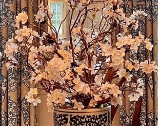Item 100:  Faux Cherry Blossoms with Vase - 24":  $64