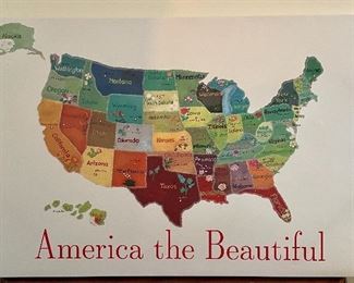 Item 108:  "America the Beautiful" - 24" x 36": $14